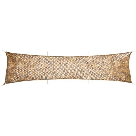 Tarnnetz mit Aufbewahrungstasche 613x138 cm Sandfarbe vidaXL547504