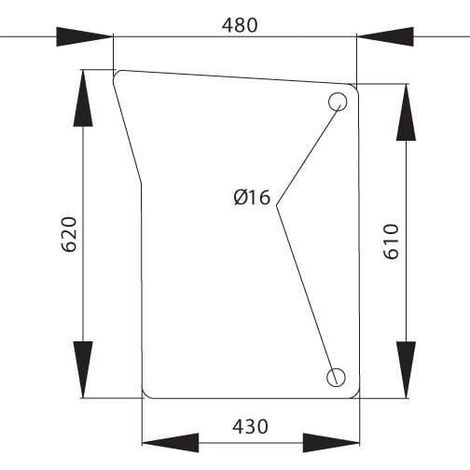 Pare-brise UNIVERSEL L151752N (1/2)