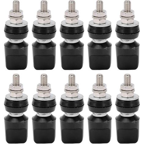 J.50019 (1) Stromanschlussklemme M6 60A, vernickelte Messing-Anschlussklemmen mit 4 mm Ba