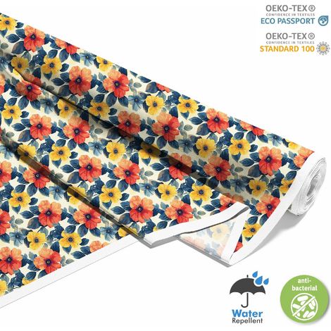 Outdoor dekostoffe oxford - Motiv Blumen I DX5528 (1/5)