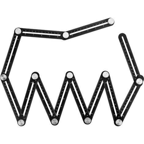 Localisateur de trous en acier, règle de mesure multi-angle, outil de guidage de perçage pour carrelage mural universel Portable (1/5)