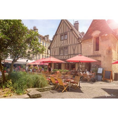 Tableau sur toile la Poterne 45x65 cm - Impression sur Toile Murale Décorative - Image imprimée en HD sur Toile - Toile sur Châssis en Bois FSC - Fabriqué en France (1/4)