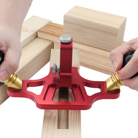 Handhobel, Oberfräse, Hobelwerkzeug für die Holzbearbeitung, tragbarer Handhobel aus hochwertigem Edelstahl, geeignet für Holz, einstellbare Hobeltiefe (1/5)