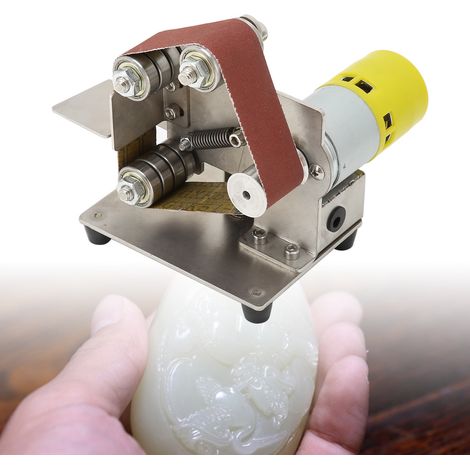 Ponceuse à Bande Mini Électrique 200W pour Polissage et Affûtage DIY - Prise UE AC 110-240V