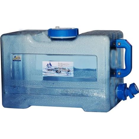 Bidon,Réservoir d'eau PC épais avec robinet de qualité alimentaire, réservoir d'eau, conduite à l'extérieur, seau d'eau-Type 18L (1/4)