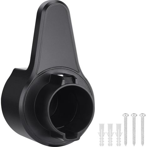 Soporte para enchufe EV Tipo 1, montaje en pared, organizador de cables de carga, soporte de pared, apto para conectores J1772, soporte para cargador de coche eléctrico (1/4)