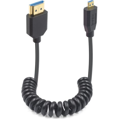 Cable Micro HDMI a HDMI 2.1 retráctil de 1,2 m - Compatible con 8K a 60 Hz y 4K a 120 Hz - Apto para cámaras, tabletas y teléfonos. (1/5)