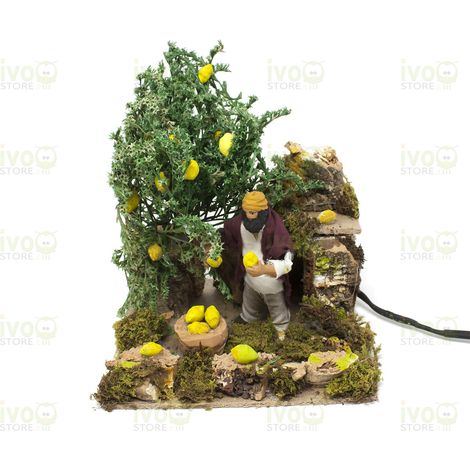 Pastore per Presepe in Movimento 17x17 cm Il Raccoglitore di Limoni 79013 (1/5)