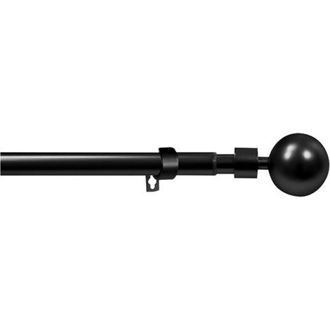 Kit ø19/16 Extensible 1m20/2m10 Bola Orlando Negro Mate - Mobois