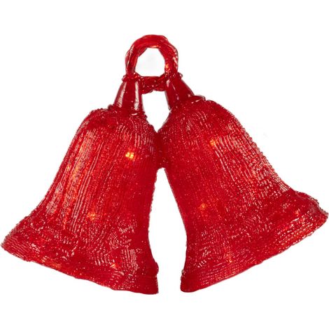 Weihnachtsglocken LED, rot