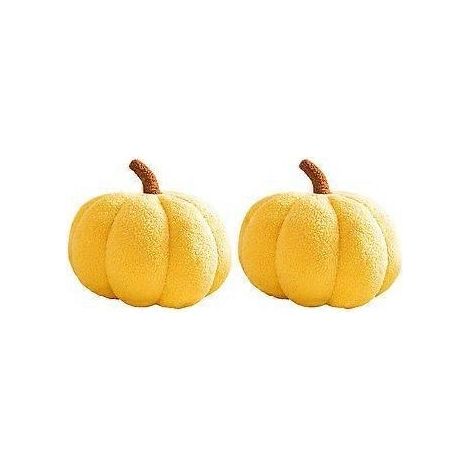 Coussin citrouille, décoration de coussin citrouille pour Halloween, coussin citrouille, coussin cadeau de décoration automnale pour chambre à coucher 20 cm (1/5)