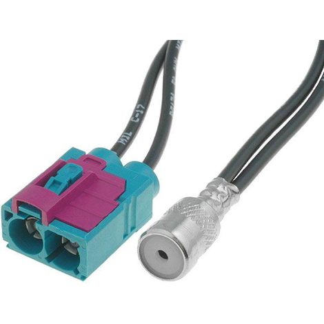 Adaptateur Antenne ISO F Double Fakra F compatible avec Audi Seat VW Skoda