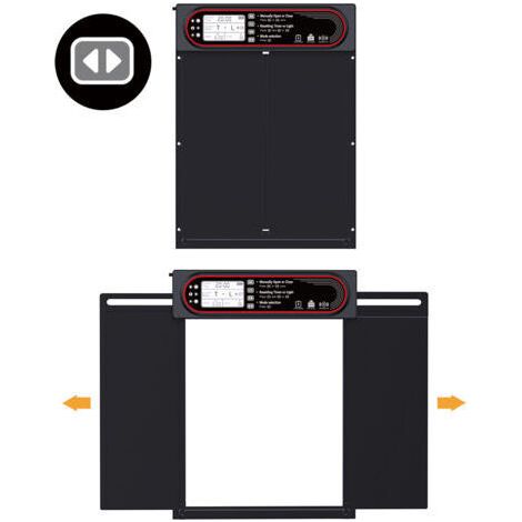 Porte Poulailler Automatique Solaire Anti-Pincement avec Minuterie du Soir/Matin, Porte Automatique Poulailler Solaire Grand Panneau Solaire Contrôle de la sensibilité à la lumière Tél (1/5)
