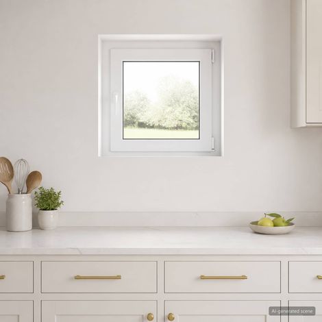 Couleur intérieure de la fenêtre de sous-sol blanche RISOR (1/5)