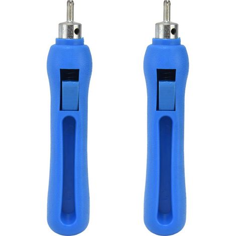 2pcs perforateur d'irrigation goutte à goutte outil en plastique en acier inoxydable goutteur trous perforateurs 38mm (1/5)