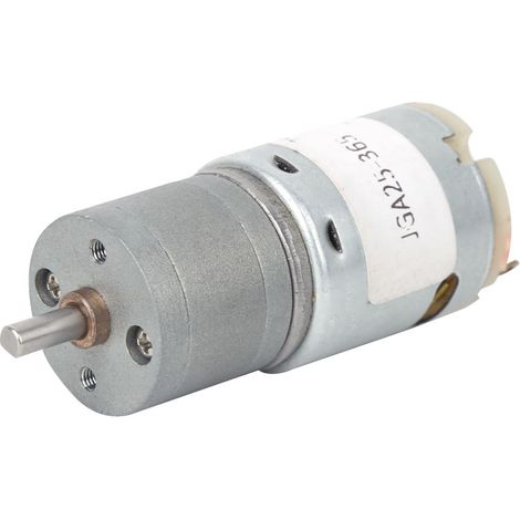 Mini moteur à engrenages CC à balais de carbone, couple élevé, 6V/12V, pour robots et rideaux électriques, 6V-53 tr/min