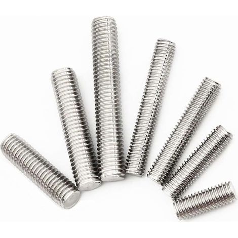 Tige filetée entièrement en acier inoxydable 304 (Longueur : 140 mm, Diamètre du filetage : M20) (1/5)