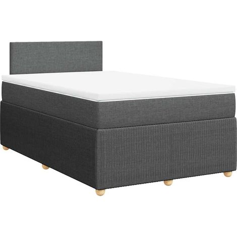 Maison Exclusive - Boxspringbett mit Matratze Dunkelgrau 120x190 (1/5)