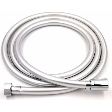 Manguera de ducha de 2 m, manguera de ducha de latón de doble extremo: más duradera, resistente a torceduras y torceduras, (1/4)