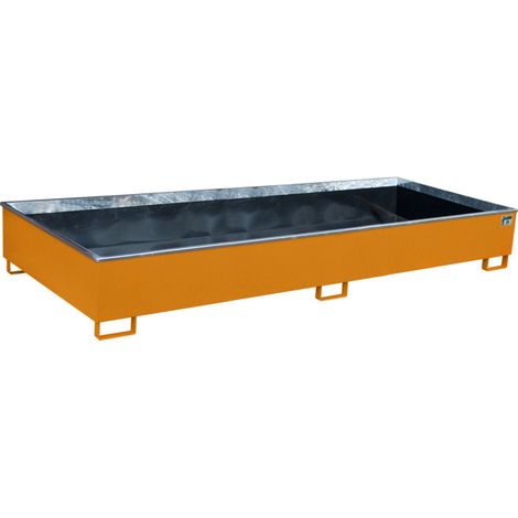 Bauer Südlohn Bac de rangement avec insert PE RW 3300-3 PE, peint, orange jaune