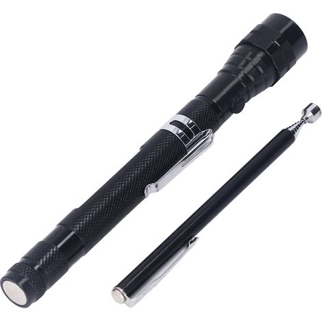 Lampe torche télescopique magnétique LED avec outils de ramassage - Cadeau pour homme - Gadget sympa - Idée cadeau de Noël - Anniversaire - Fête des Pères (1/5)