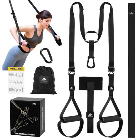 Suspensionstraining-Set, multifunktionales Suspensionsgurt-Set, All-in-One-Workout mit verstellbaren Gurten für Fettverbrennung und Muskelaufbau (1/5)