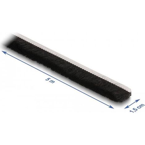 Battiscopa Delock self-adhesive brush strip 15 mm 5 m