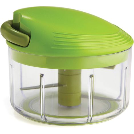 Kuhn Rikon Trita verdure con lame in acciaio inox, tritatutto con base antiscivolo, facile da usare, accessorio da cucina essenziale da 650 ml (1/4)