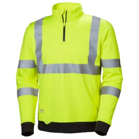 Jersey media cremallera Addvis 79096 XL Amarillo flúor (1/2)