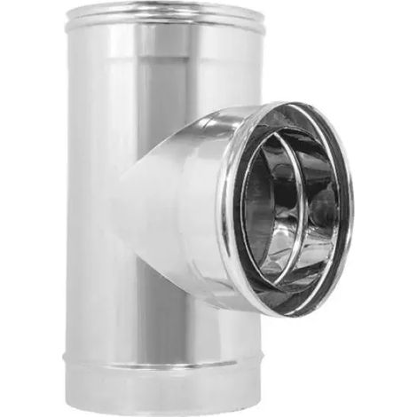 RACCORDO DOPPIA PARETE A T 90° Ø 100/150 mm
