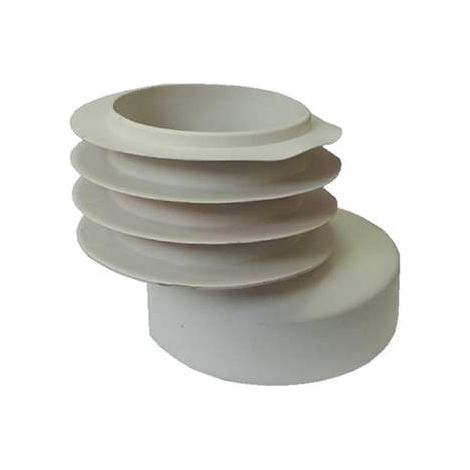 Guarnizione scarico WC eccentrico bianco
