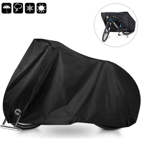 ALLIANDISBâche pour voiture Housse de Vélo, Housse de Protection pour Vélo Imperméable Housse pour Vélo étanche Anti poussière Protection UV Housse de Pluie de Vélo pour VTT et Vélo de Route 200x70x11 (1/5)