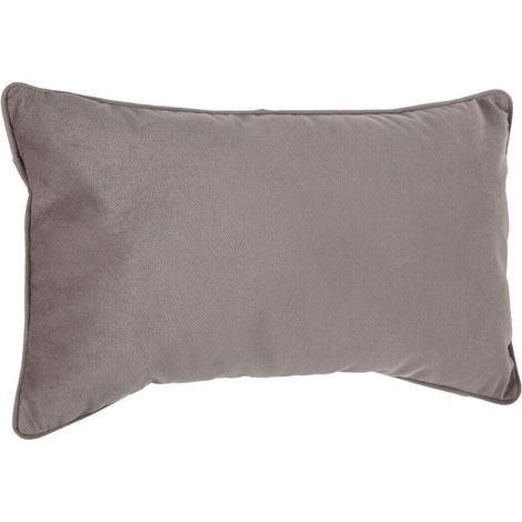 Coussin Déhoussable "Lilou" 50x30cm Taupe (1/5)