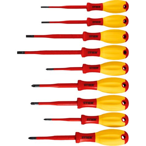 Jeu de 9 tournevis STIER slimVDE+ (1/5)