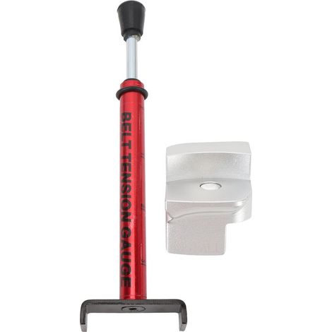 Jauge de tension de courroie en métal transparent avec échelle transparente, outil de réglage de la tension de courroie pour moto, compatible avec tous les modèles à courroie de 4,5 kg (10 lb), avec o (1/5)