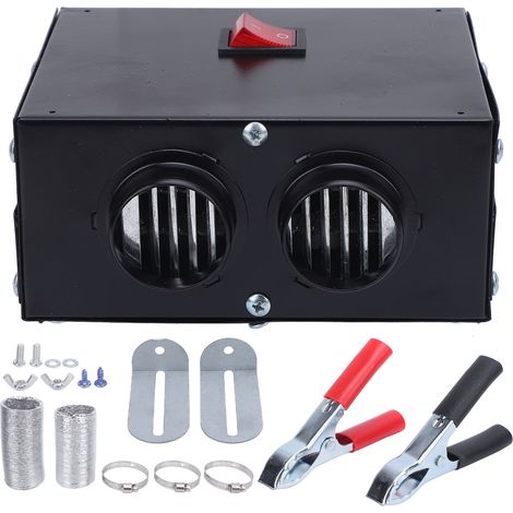 Chauffage de voiture à 2 trous, 12V DC, 600W, petit Kit de dégivrage de pare-brise électrique Portable, désembueur chauffant pour camion et véhicule, hiver. (1/5)