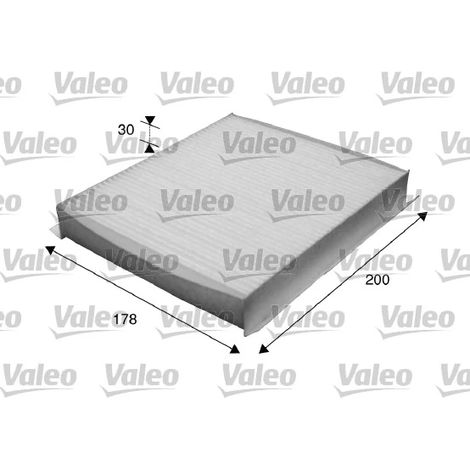 Filtre, air de l'habitacle Valeo 715616 CITROËN 1611636680 1808029 647962 647963