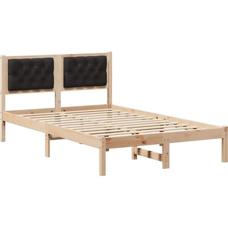 Maison Exclusive - Estructura de cama Negro 135 x 190 cm Madera d