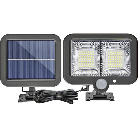 Projecteur solaire de sécurité extérieur pour grange, jardin, garage, couloir, cour, pelouse, balcon (1/5)