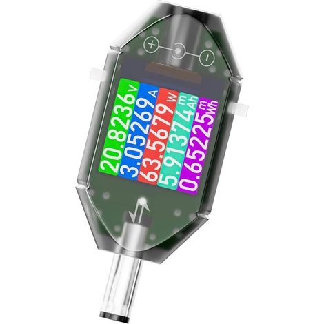 Compteur de courant numérique avec écran couleur rotatif pour tester la batterie, compteur de puissance à courant continu avec écran couleur (1/5)
