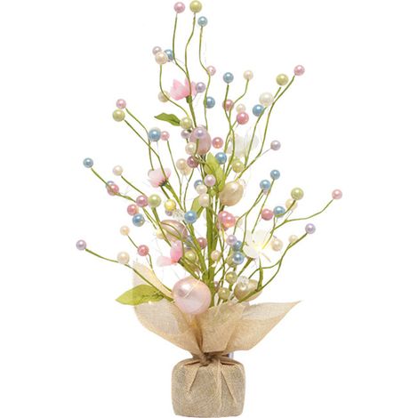 Décorations de Pâques, arbre à œufs de Pâques à poser sur la table, pour la maison, les fêtes, les mariages, les vacances, le printemps et l'été - Cadeaux (1/5)