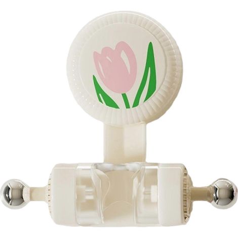 Support de pommeau de douche réglable, ne laisse aucune trace après démontage, le support de pommeau de douche en ABS blanc est le choix privilégié. (1/5)