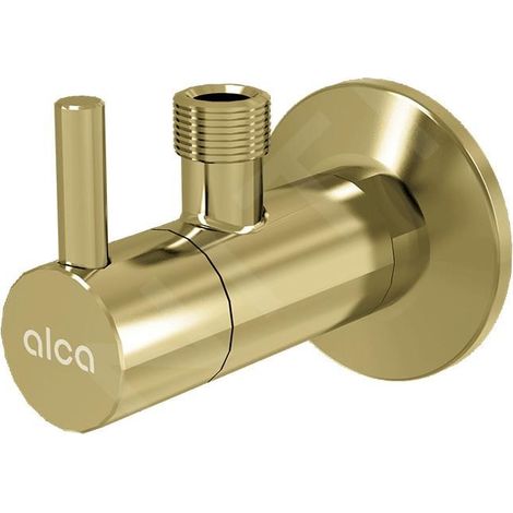 Alca - Vanne d'angle avec filtre, or brossé mat ARV001-G-B (1/2)
