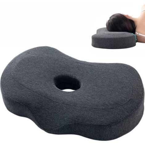 Oreiller pour piercing - Oreiller pour piercing d'oreille pour dormir sur le côté - Oreiller pour dormir sur le côté - Oreiller en mousse à mémoire de forme - Ergonomique - Oreiller avec trou pour l'o (1/5)