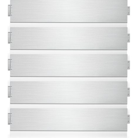 Wolketon Rasenkante Wegbegrenzung Beeteinfasung Garteneinfassung Zaun Mähkante Silber 100x18cm 50m