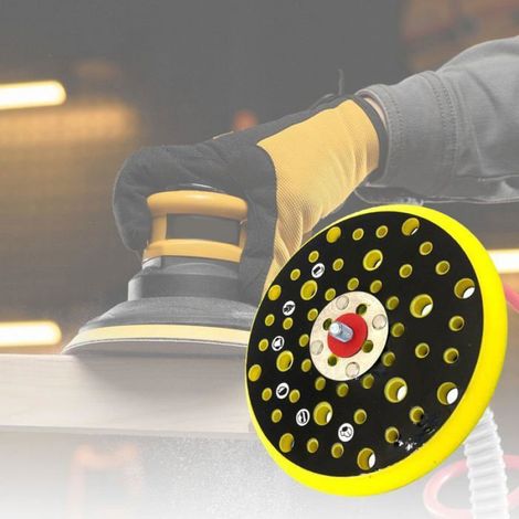 Plateau ponceuse 150mm, 52 trous, compatible Mirka CEROS DEROS, filetage 5/16 (1/5)