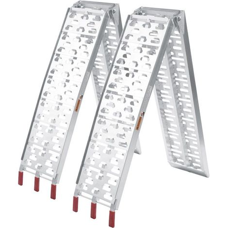 Paire de Rampes de chargement moto pliable 680 kg 223 cm de long (1/2)