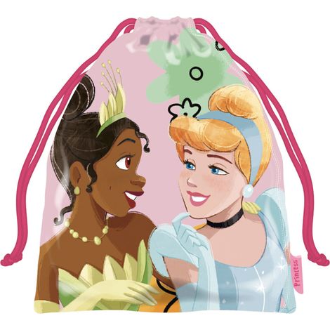 Sac de pique-nique - Disney Princesses - Cendrillon et Tiana - 26,5x21,5 cm (1/2)