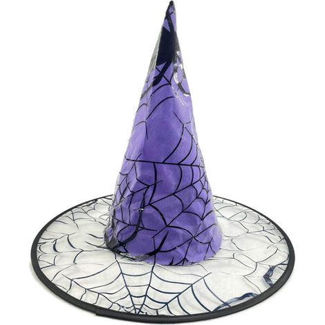 Conjunto de sombreros de bruja de Halloween, 5 piezas, sombrero morado