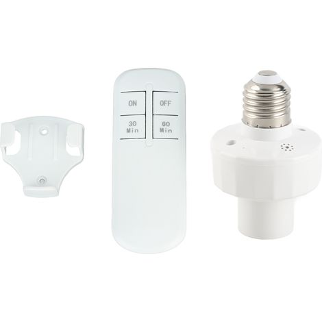 Ortviai Prise de Lampe Télécommandée Sans Fil pour Ampoule E27 – Commande à Distance à Travers les Murs, 110 V (1/5)